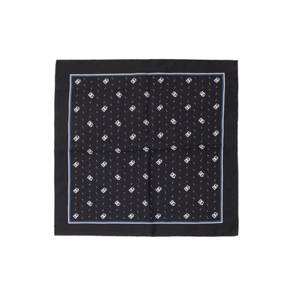Dolce & Gabbana Black Silk Handkerchief