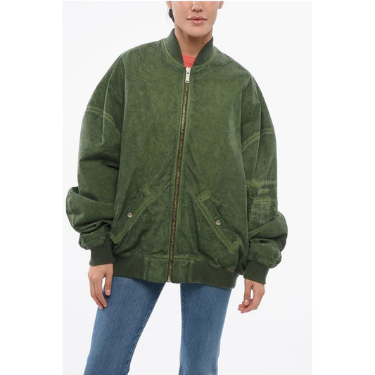HALFBOY Multipocketed Cotton Bomber Jacket with Front Zip