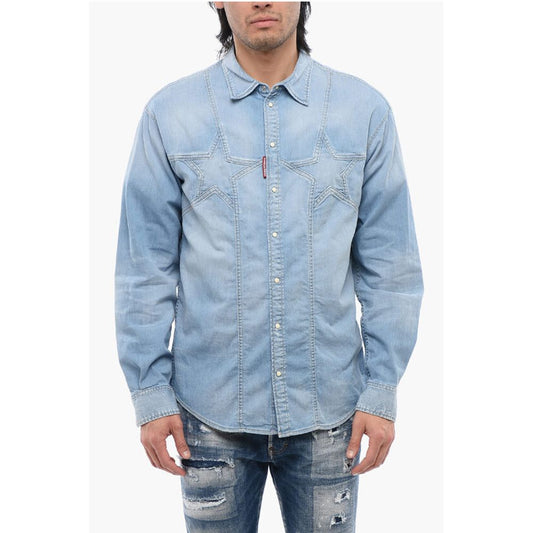 Dsquared² Star Motif Denim Shirt