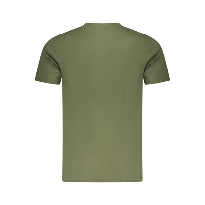 Cavalli Class Green Cotton Men T-Shirt