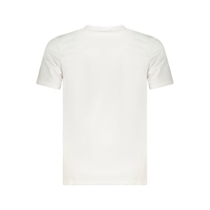 Cavalli Class White Cotton Men T-Shirt