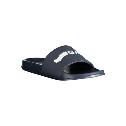 Gas Blue Polyester Men Sandal