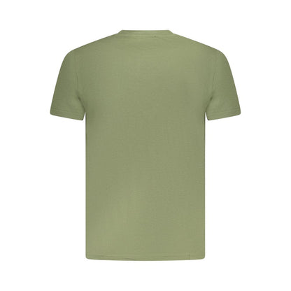 Cavalli Class Green Cotton Men T-Shirt