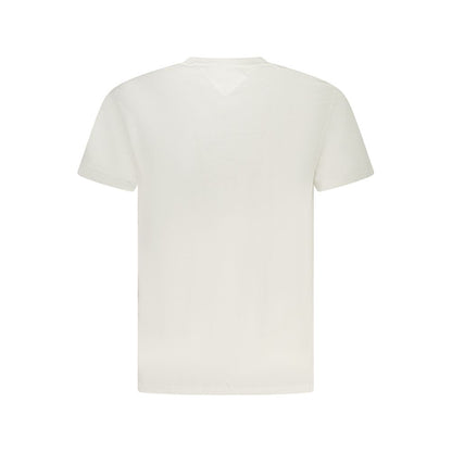 Tommy Hilfiger White Cotton Men T-Shirt
