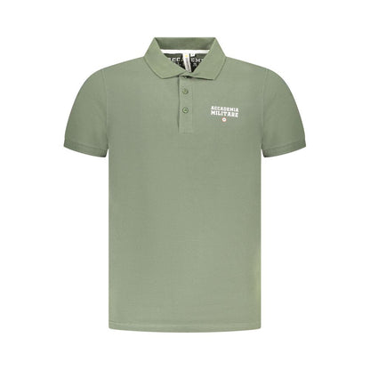 Accademia Militare Green Cotton Polo Shirt