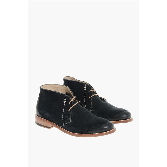 Corneliani Suede Derby Shoes with Contrasting Strings