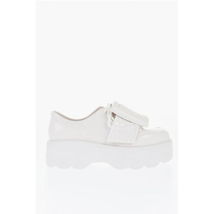 Viktor & Rolf MELISSA Solid Color Rubber Derby Shoes with Maxi Bluckle and