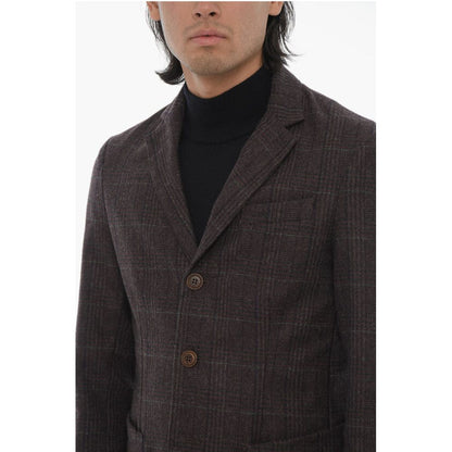 Corneliani CC COLLECTION District Check Wool Blend Blazer