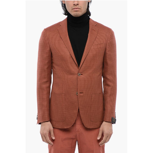 Corneliani ROAD TO EXCELLENCE Jacquard Silk Blend RESORT Blazer