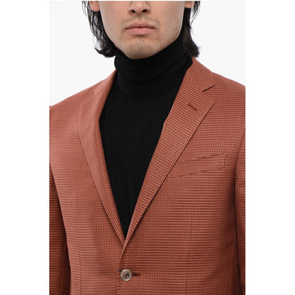 Corneliani ROAD TO EXCELLENCE Jacquard Silk Blend RESORT Blazer