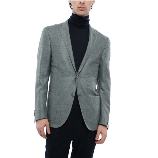 Corneliani Half-lined Silk Blend Blazer with Patch Pockets