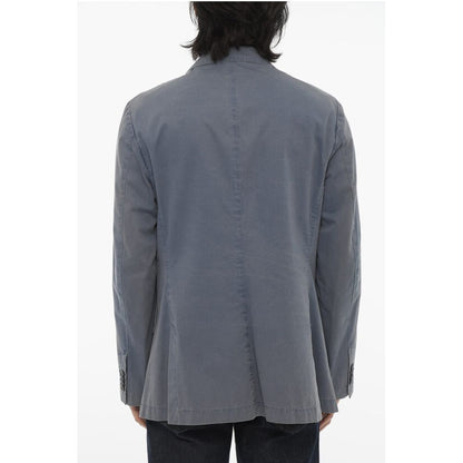 Corneliani ID Half-lined Cotton Blazer with Patch Pockets
