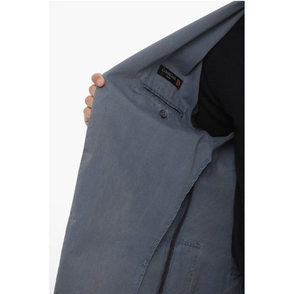Corneliani ID Half-lined Cotton Blazer with Patch Pockets