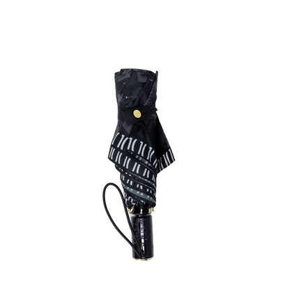 Alviero Martini Prima Classe Black Nylon Umbrella