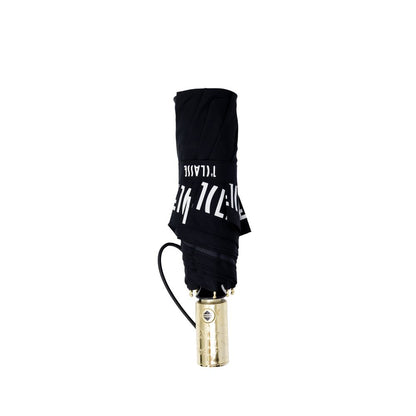 Alviero Martini Prima Classe Black Nylon Umbrella