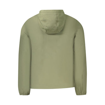 K-WAY Green Nylon Men Jacket