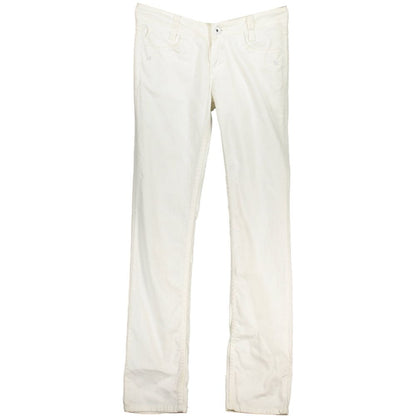 Blend White Cotton Jeans & Pant