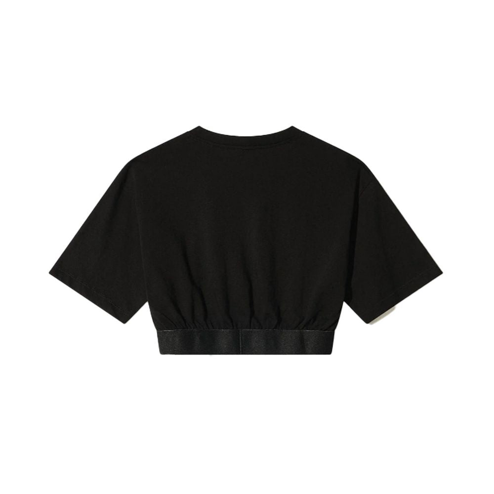 Comme Des Fuckdown Black Cotton Tops & T-Shirt
