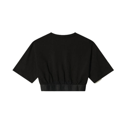 Comme Des Fuckdown Black Cotton Tops & T-Shirt