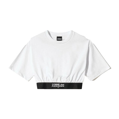 Comme Des Fuckdown White Cotton Tops & T-Shirt