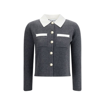 Self-Portrait Contrast collar Cardigan
