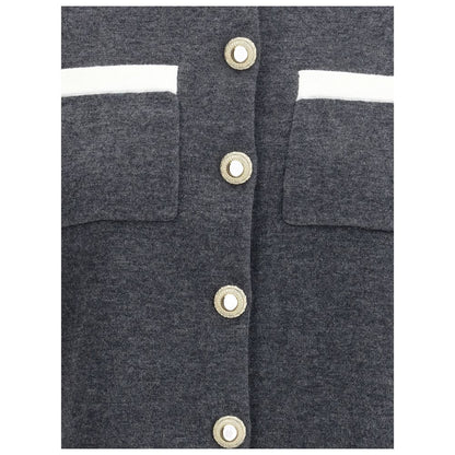 Self-Portrait Contrast collar Cardigan