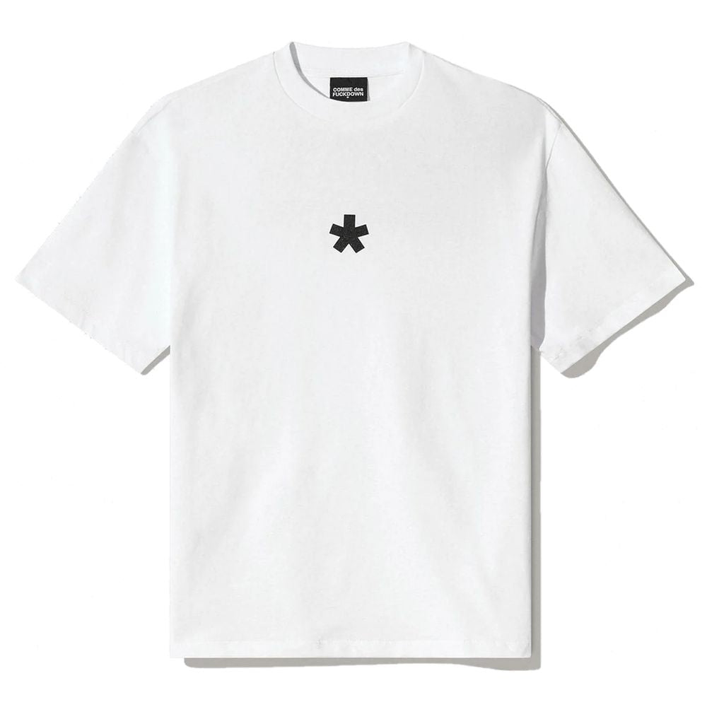 Comme Des Fuckdown White Cotton Tops & T-Shirt