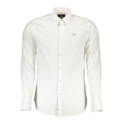 La Martina White Cotton Shirt