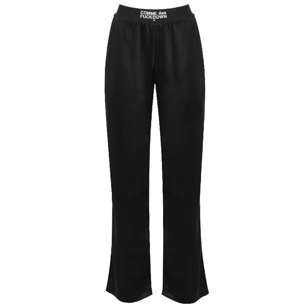 Comme Des Fuckdown Black Polyester Jeans & Pant