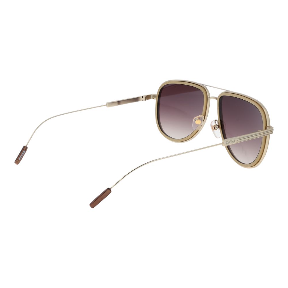 Ermenegildo Zegna Gold Men Sunglasses
