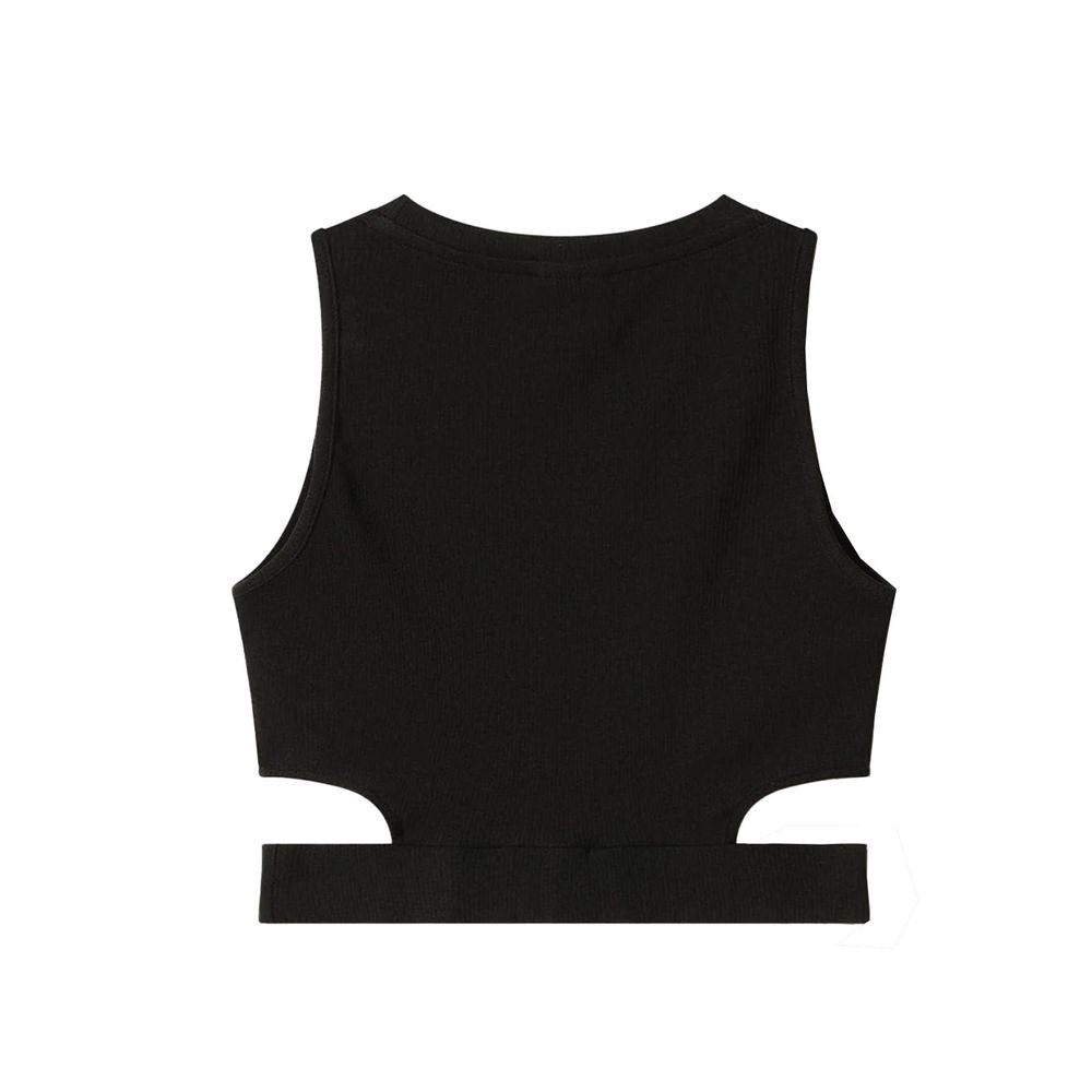 Comme Des Fuckdown Black Cotton Tops & T-Shirt