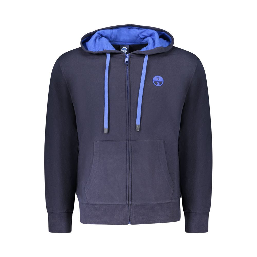 North Sails Blue Cotton Men Sweater