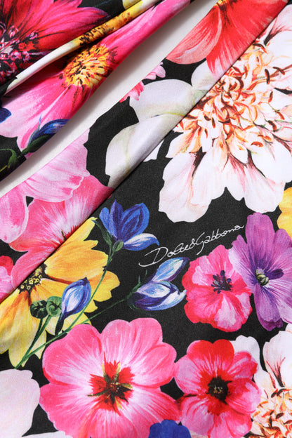 Dolce & Gabbana Multicolor Floral High Waist Leggings Pants