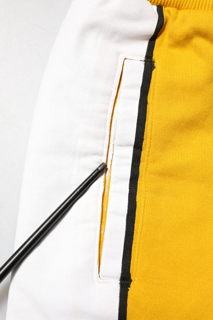 Dolce & Gabbana Yellow Cotton Logo Jogger Sweatpants Pants