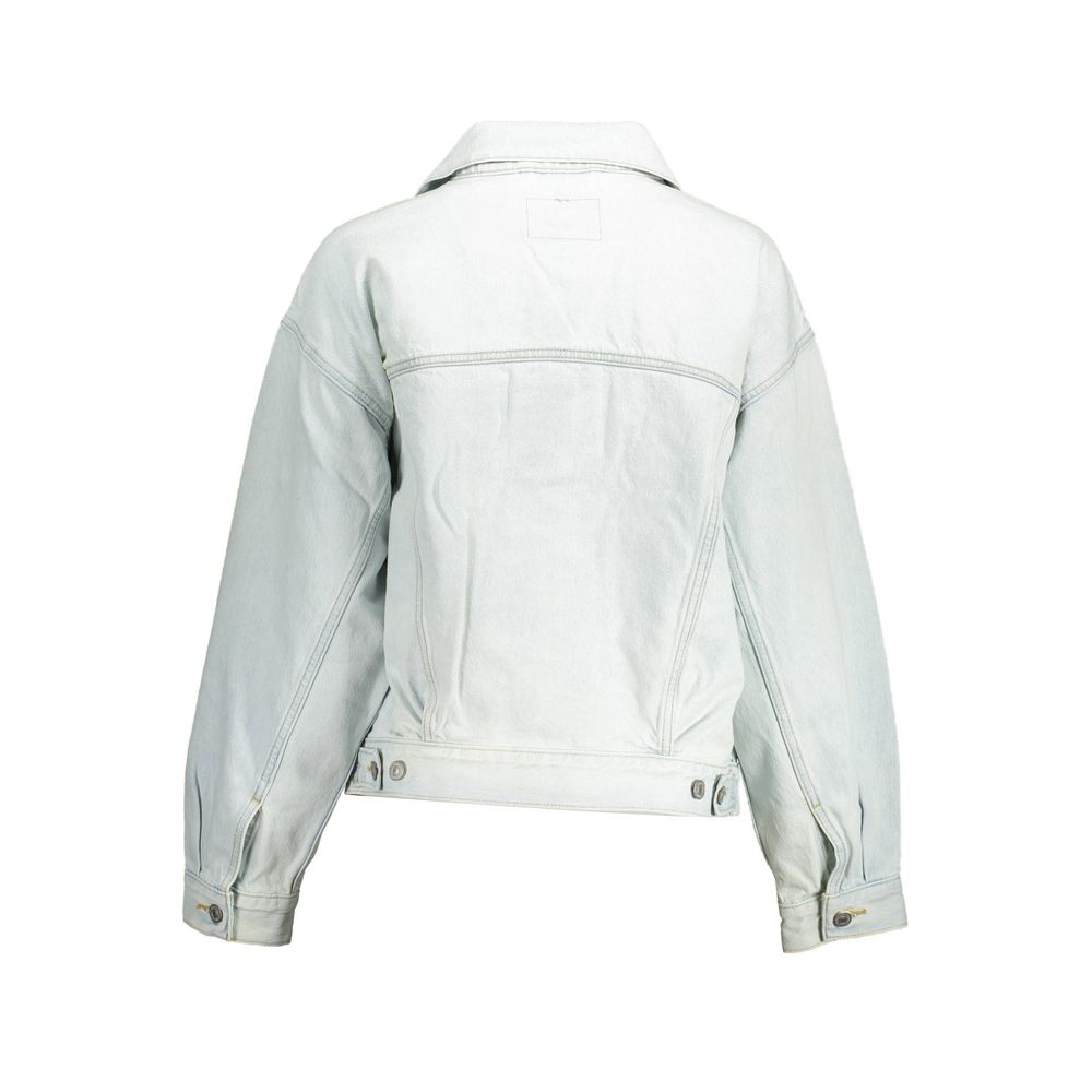 Levi's Blue Cotton Jackets & Coat