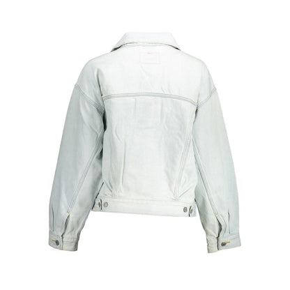 Levi's Blue Cotton Jackets & Coat