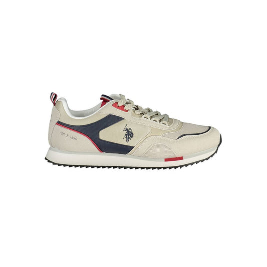 U.S. POLO ASSN. Beige Polyester Sneaker