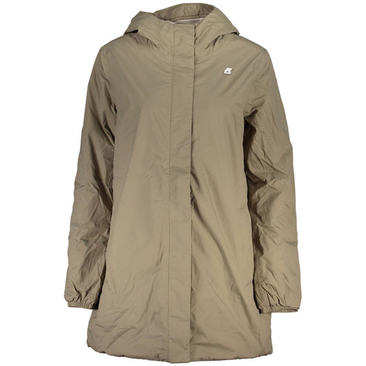 K-WAY Beige Polyester Jackets & Coat