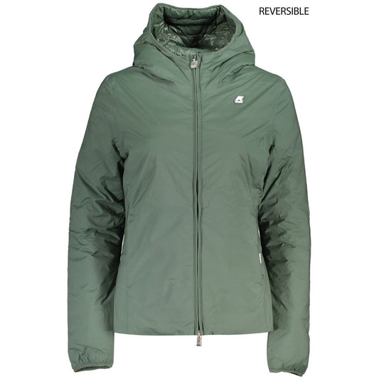 K-WAY Green Spandex Jackets & Coat