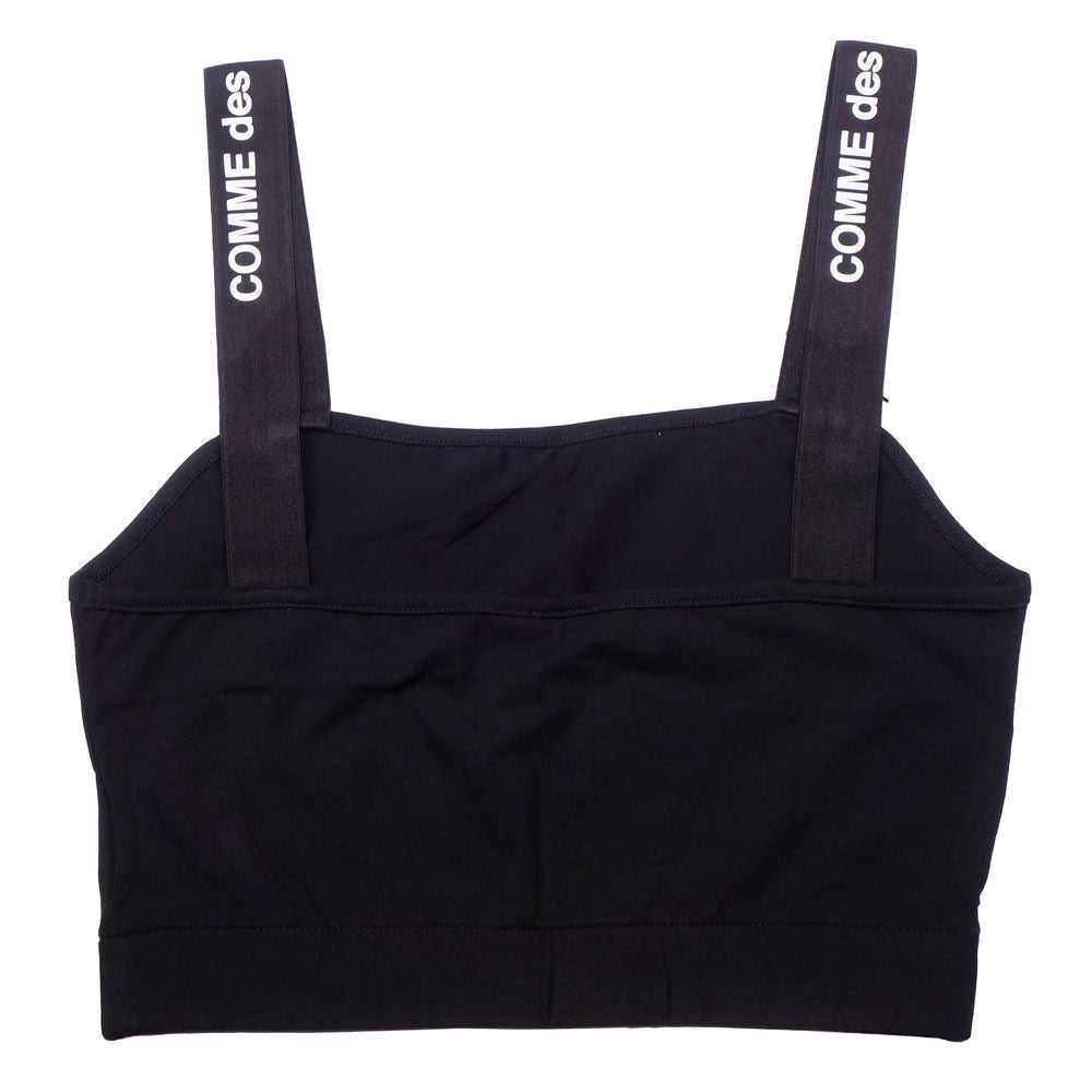 Comme Des Fuckdown Black Cotton Tops & T-Shirt