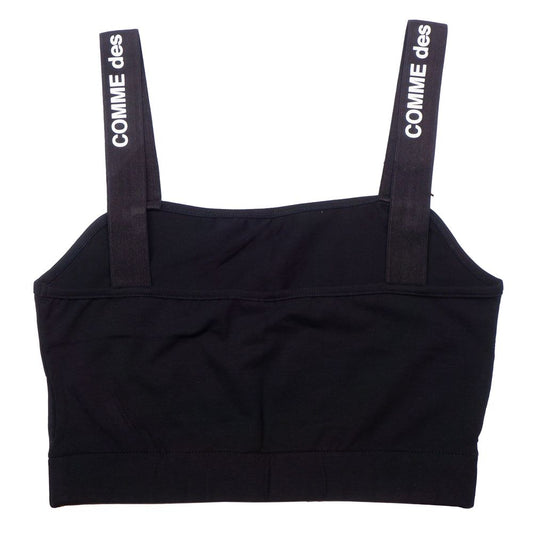 Comme Des Fuckdown Black Cotton Tops & T-Shirt