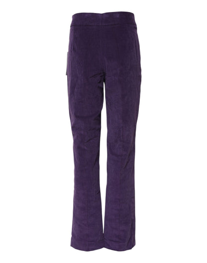BENCIVENGA Purple High Waisted Flared Pants
