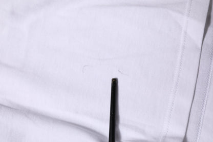 Dolce & Gabbana White Cotton Short Sleeves Cropped T-shirt