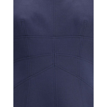 Alexander McQueen Short Dress with short gathered sleeves
