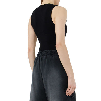 Comme Des Fuckdown Black Cotton Tops & T-Shirt