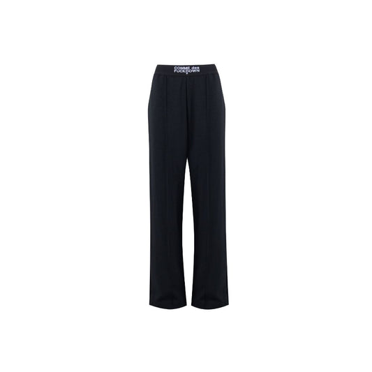 Comme Des Fuckdown Black Polyester Jeans & Pant
