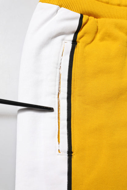 Dolce & Gabbana Yellow Cotton Logo Sweatpants Jogger Pants