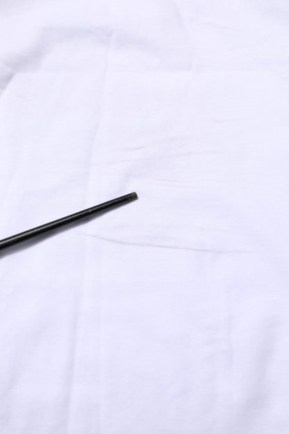 Dolce & Gabbana White Camouflage Cotton Men Crew Neck T-shirt