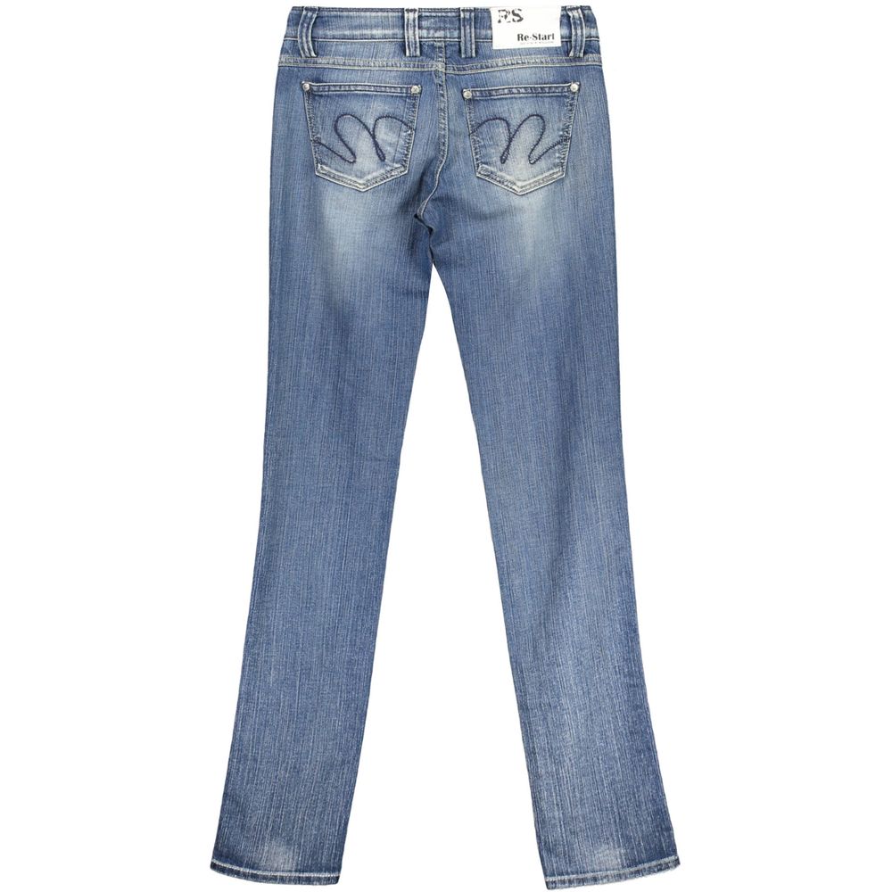 RE-START Blue Cotton Jeans &amp; Pant