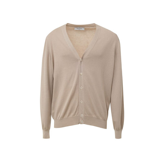 Gran Sasso Beige Cotton Cardigan